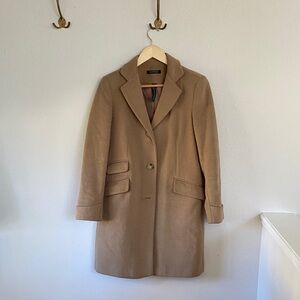 Lauren Ralph Lauren Tan top coat- lined, wool blend